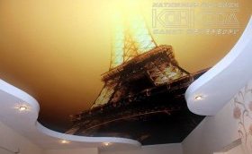 Многоуровневый натяжной потолок в квартиру