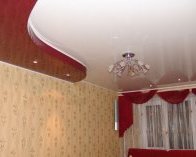 Натяжные потолки в интерьере